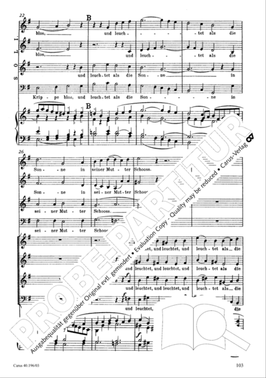 Die Geburt Christi SSA scores gallery preview page 104