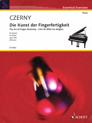 Book cover for The Art of Finger Dexterity for Piano, Op. 740