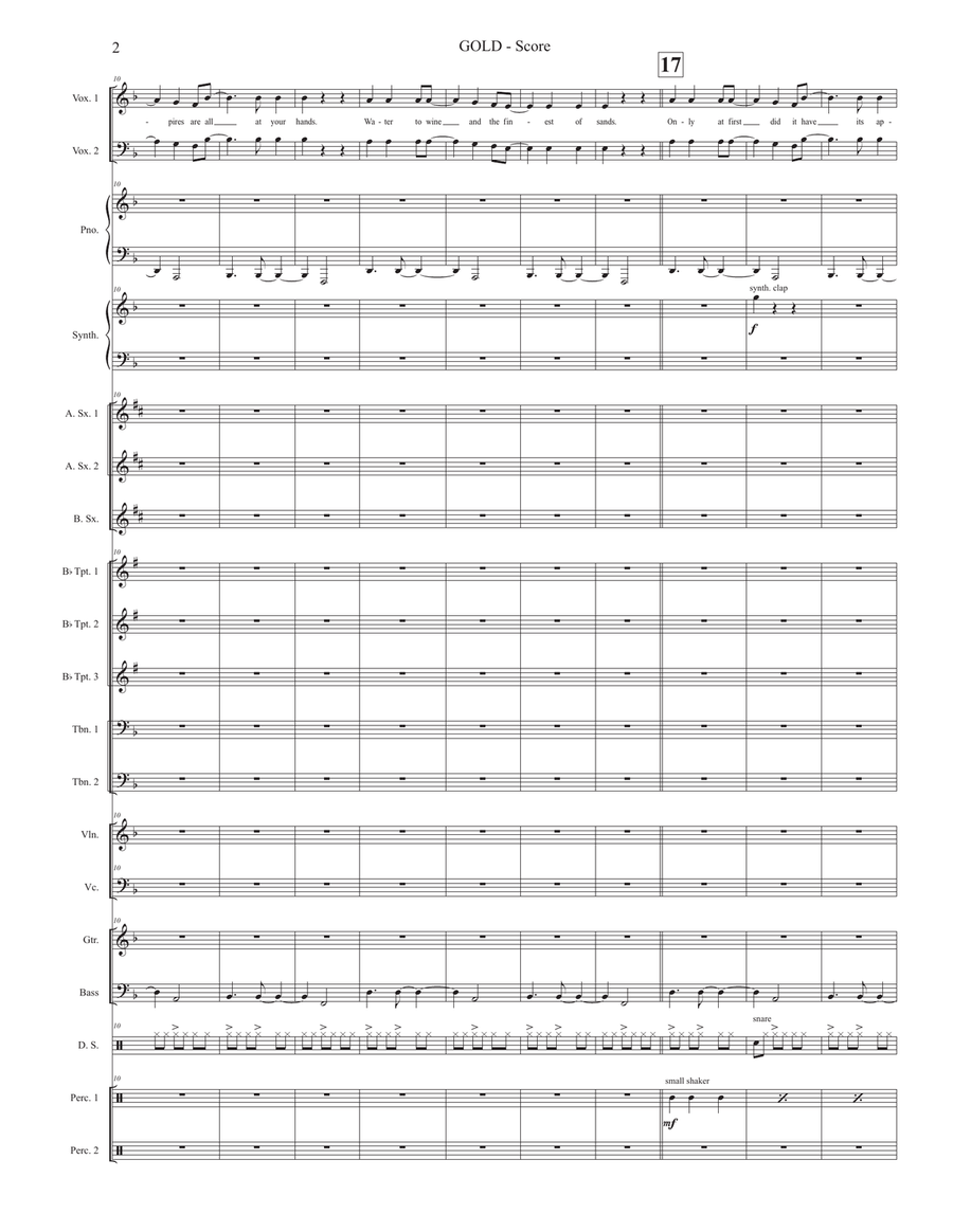 Gold Gold 4-Part scores gallery preview page 2