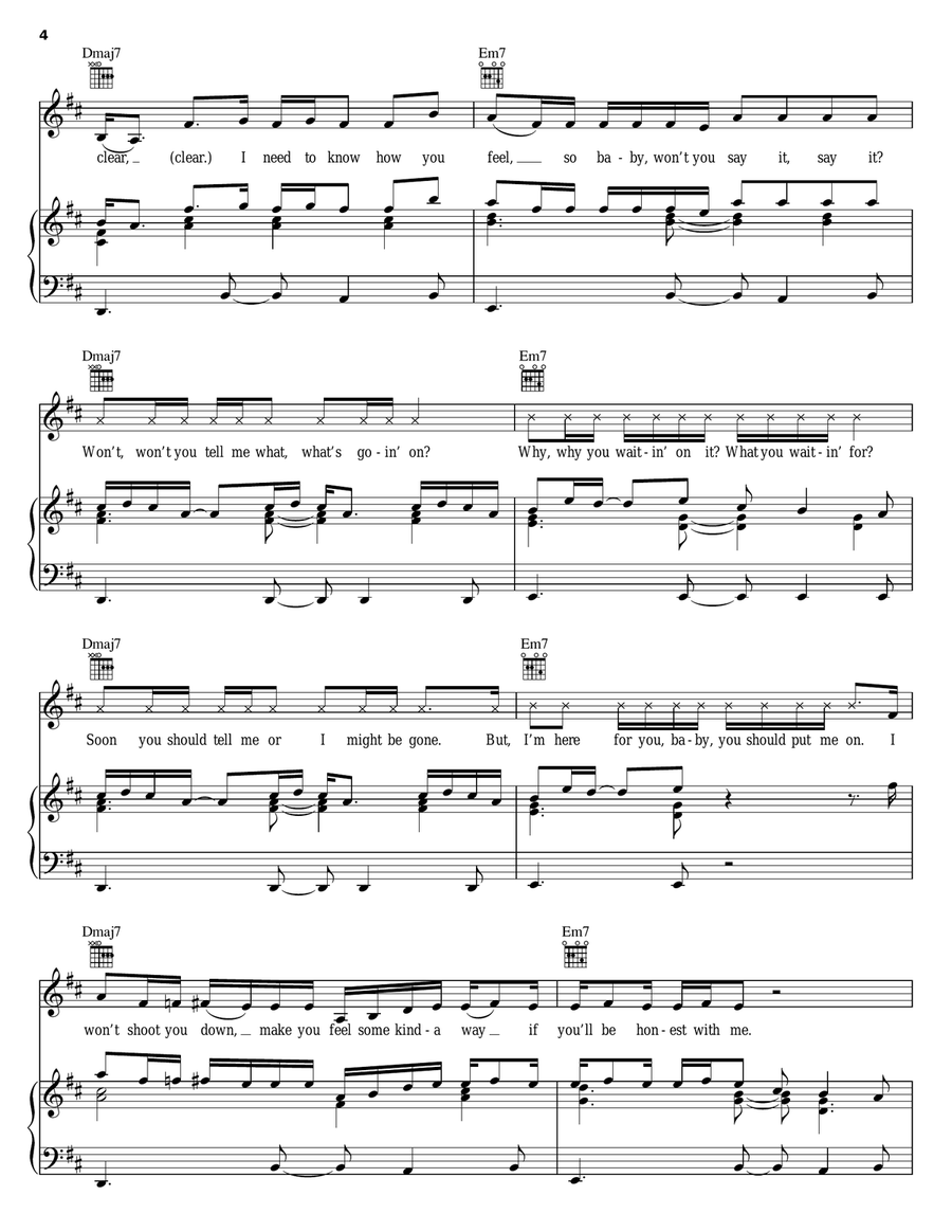 Say It Piano, Vocal, Guitar scores gallery preview page 4