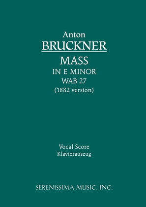 Book cover for Mass No.2 in E minor, WAB 27 (1882 version)