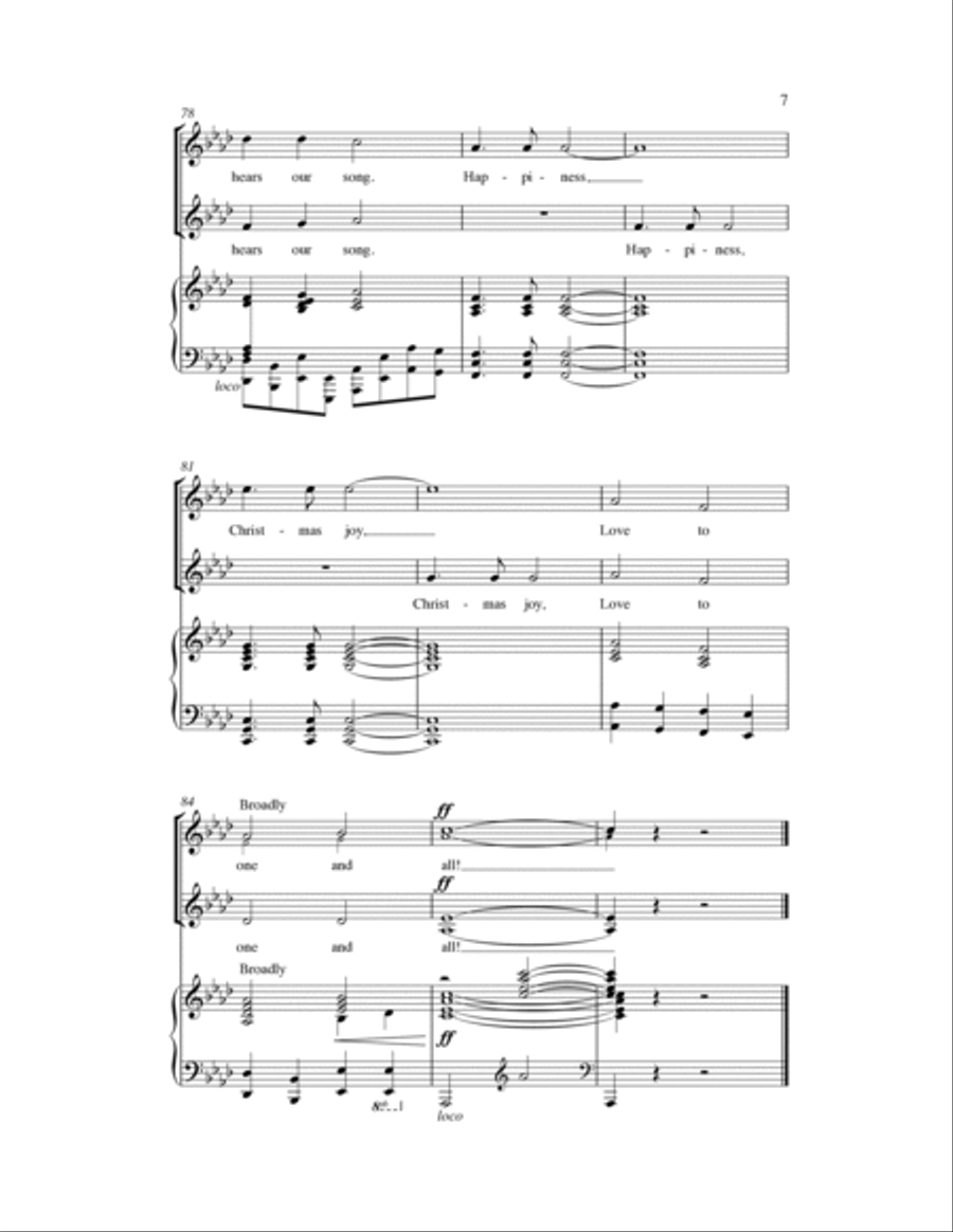 Reuben And Rachel At Christmas Time 4-Part scores gallery preview page 8