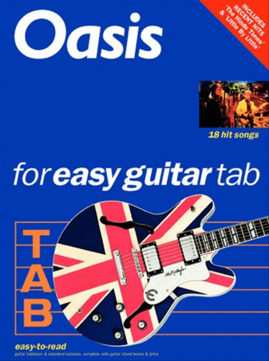 Oasis For Easy Guitar Tab Acoustic Guitar scores gallery preview page 1
