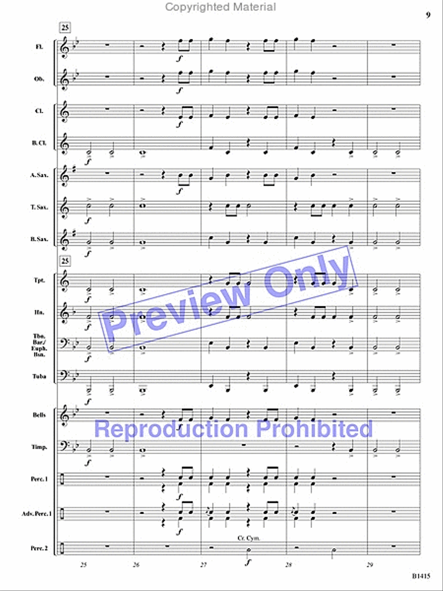 Hallelujah Chorus Hallelujah Chorus Concert Band scores gallery preview page 8