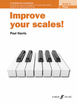 Book cover for Improve Your Scales! Piano, Grade 3