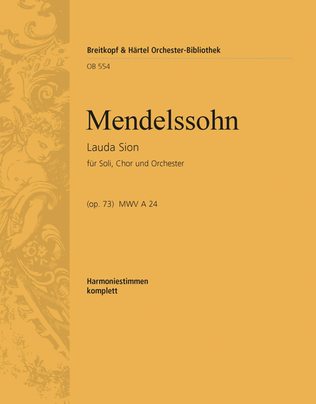 Lauda Sion [Op. 73] MWV A 24