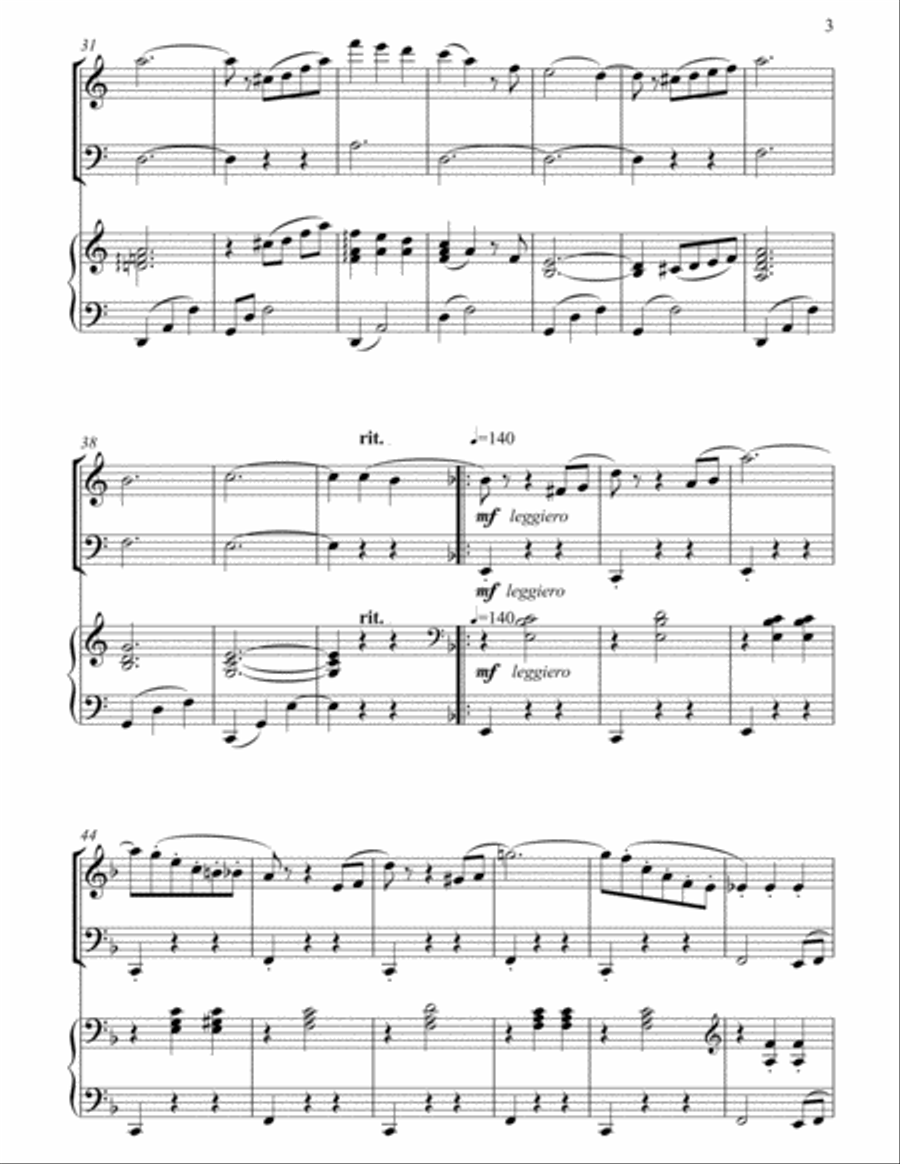 Fascination Waltz Arranged for Piano trio Piano Trio scores gallery preview page 4