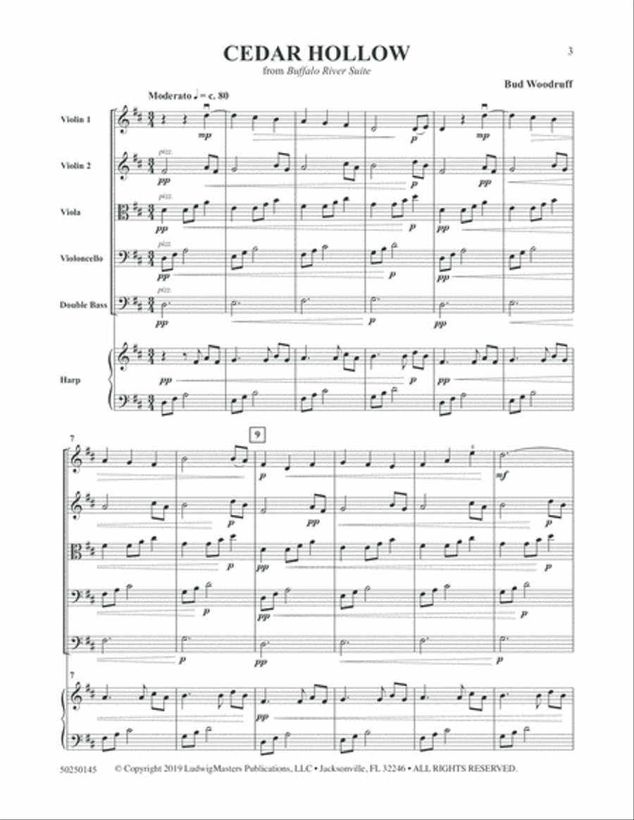 Cedar Hollow (from Buffalo River Suite) String Orchestra scores gallery preview page 3