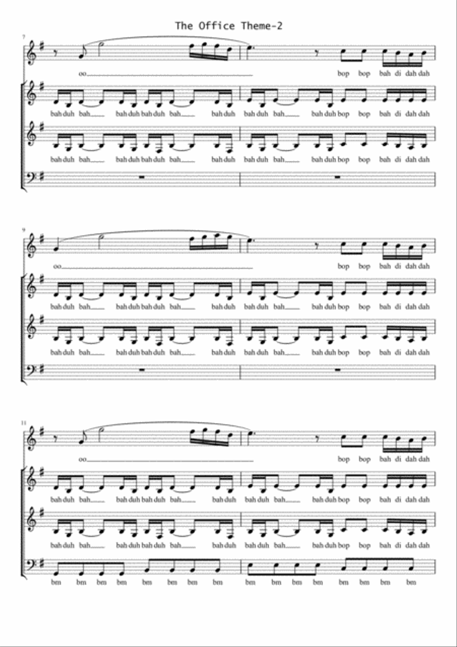 The Office - Theme 3-Part scores gallery preview page 2