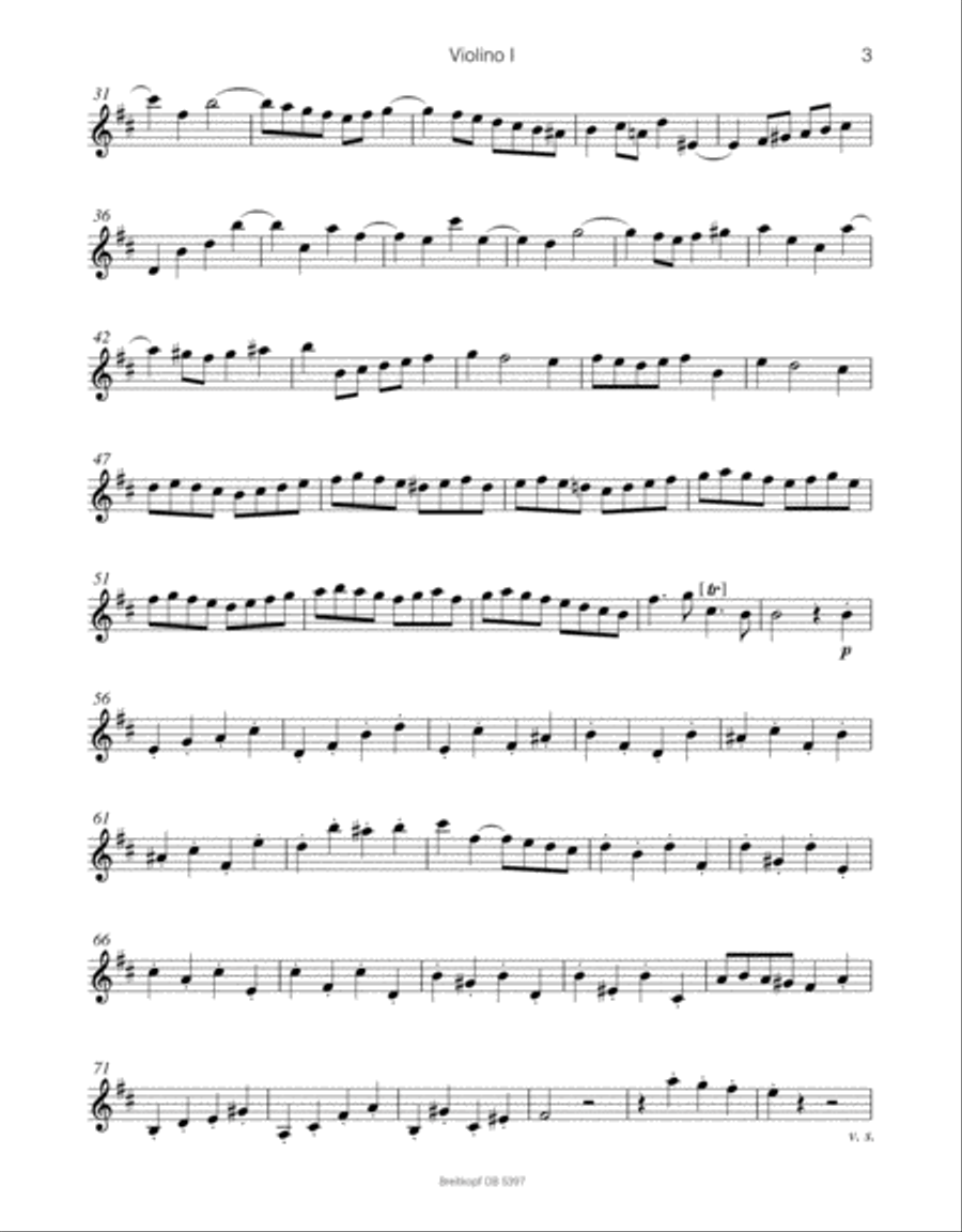 Overture (Suite) No. 2 in B minor BWV 1067 Orchestra scores gallery preview page 3