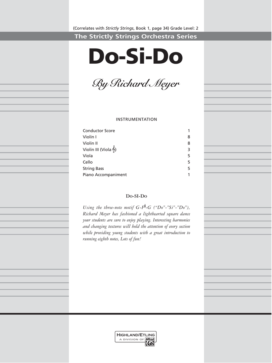 Do-Si-Do: Score