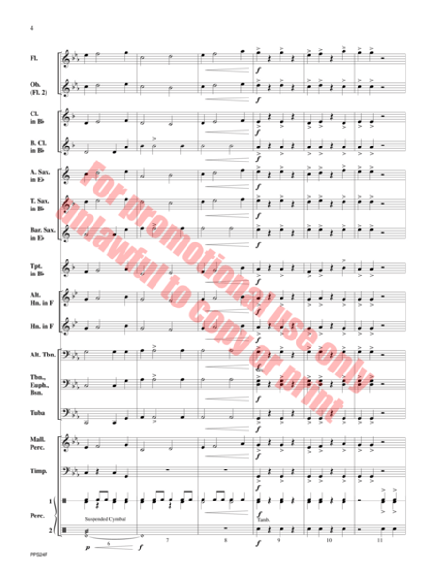 Mammoth Concert Band scores gallery preview page 5