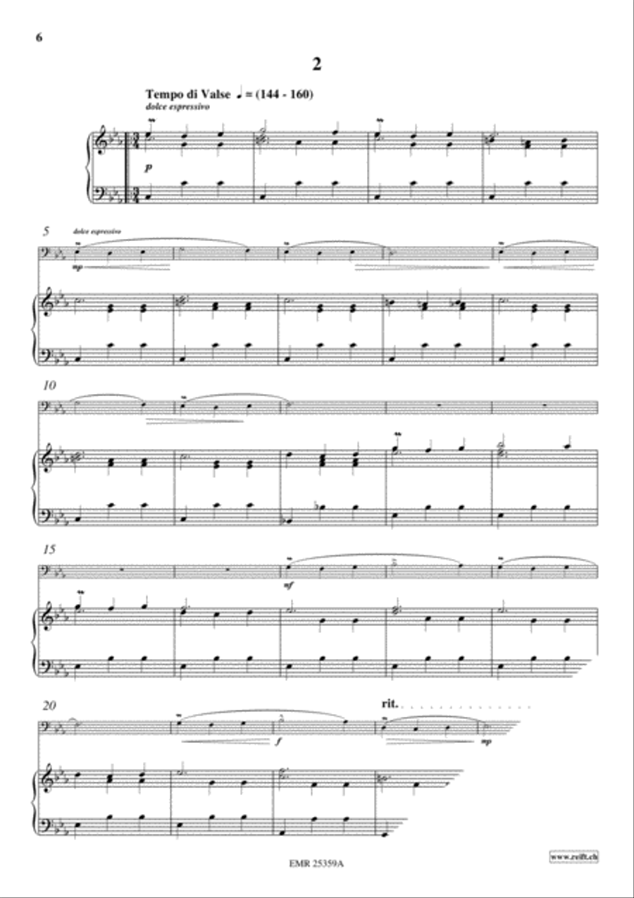 2 Waltzes Trombone scores gallery preview page 4
