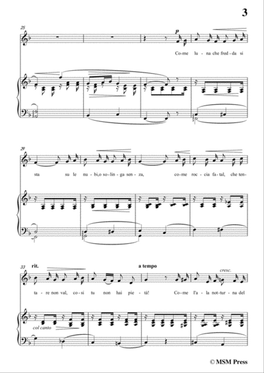 Tosti-Io voglio amarti! In F Major,for Voice and Piano Voice Solo scores gallery preview page 5