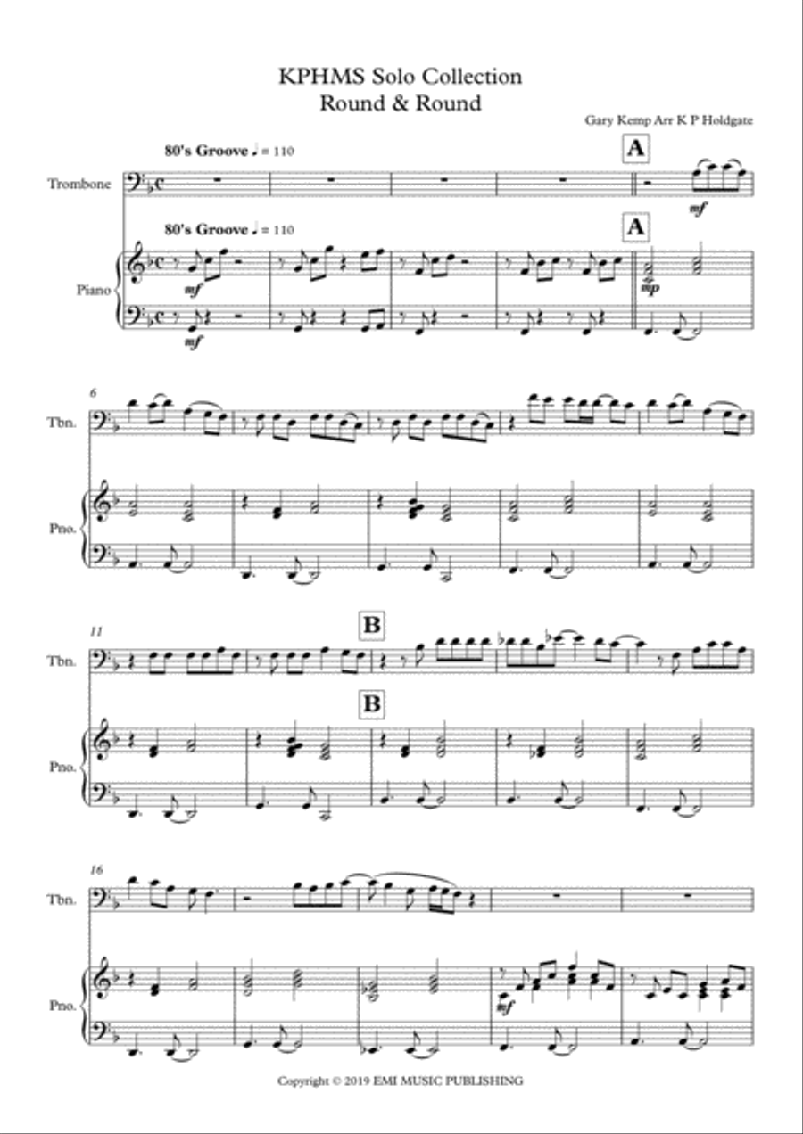 Spandau Ballet Sheet Music to download and print
