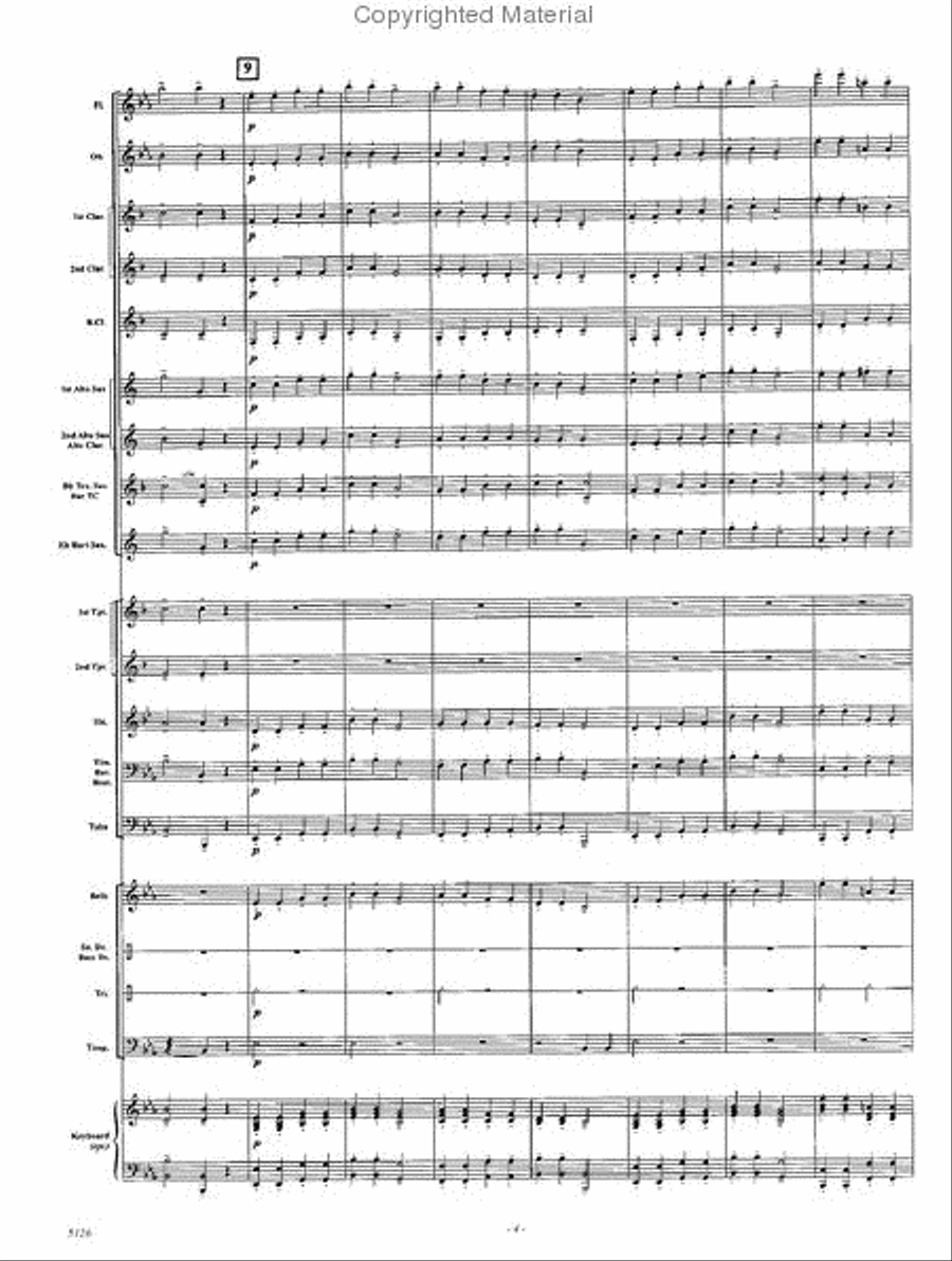 Surprise Symphony, 2nd movement Concert Band scores gallery preview page 3