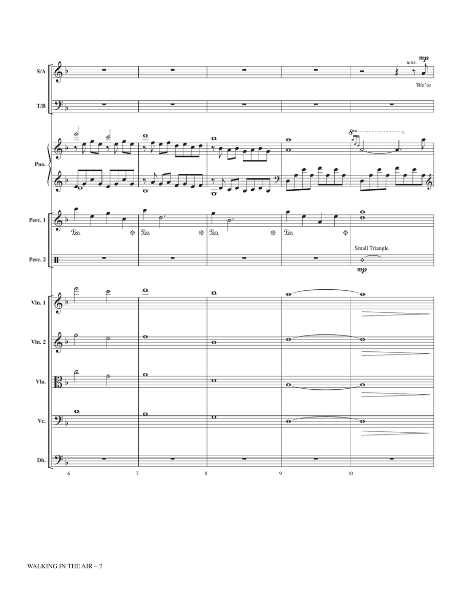 Walking In The Air (from The Snowman) (arr. John Leavitt) - Full Score Choir scores gallery preview page 2