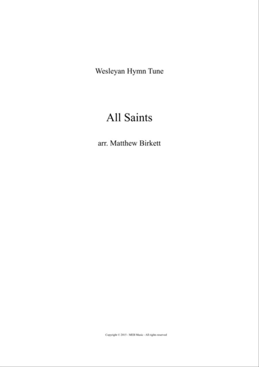 Book cover for All Saints