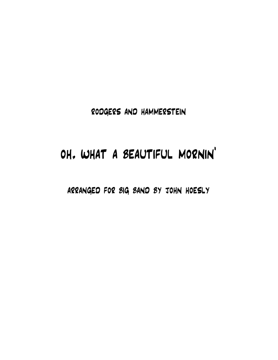 Oh, What A Beautiful Mornin' Jazz Ensemble scores gallery preview page 1