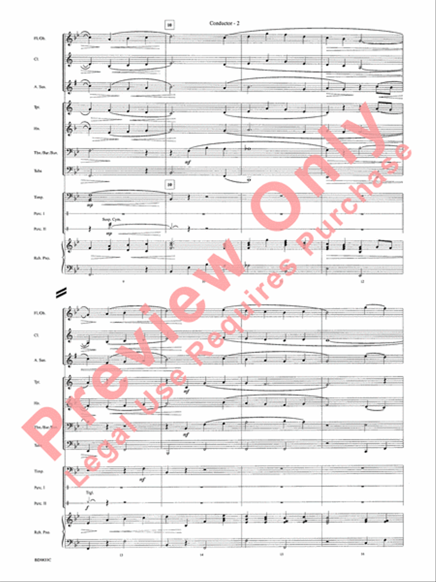 Irish Tune from County Derry Concert Band scores gallery preview page 4