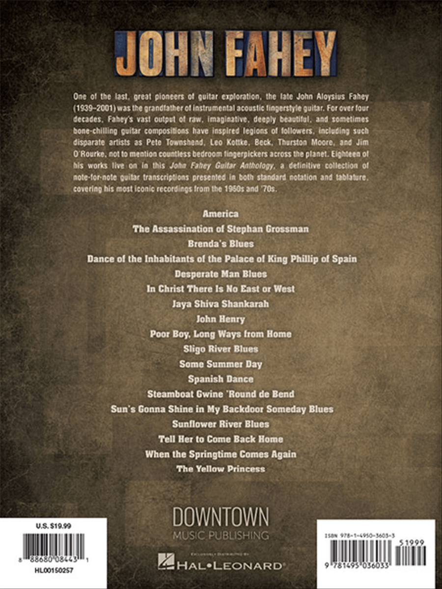 John Fahey – Guitar Anthology Acoustic Guitar scores gallery preview page 6