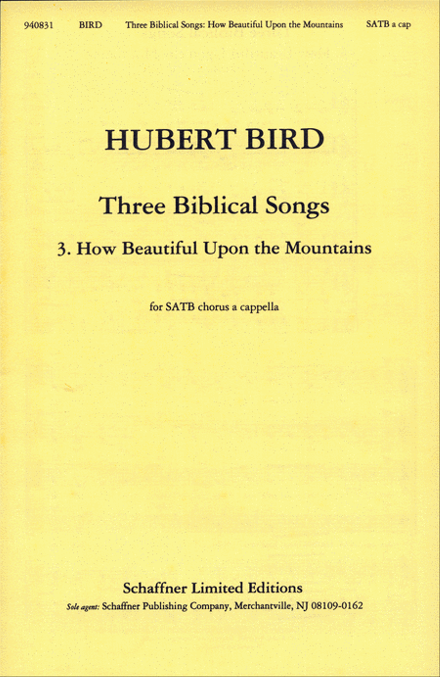 How Beautiful Upon The Mountains 4-Part scores gallery preview page 1