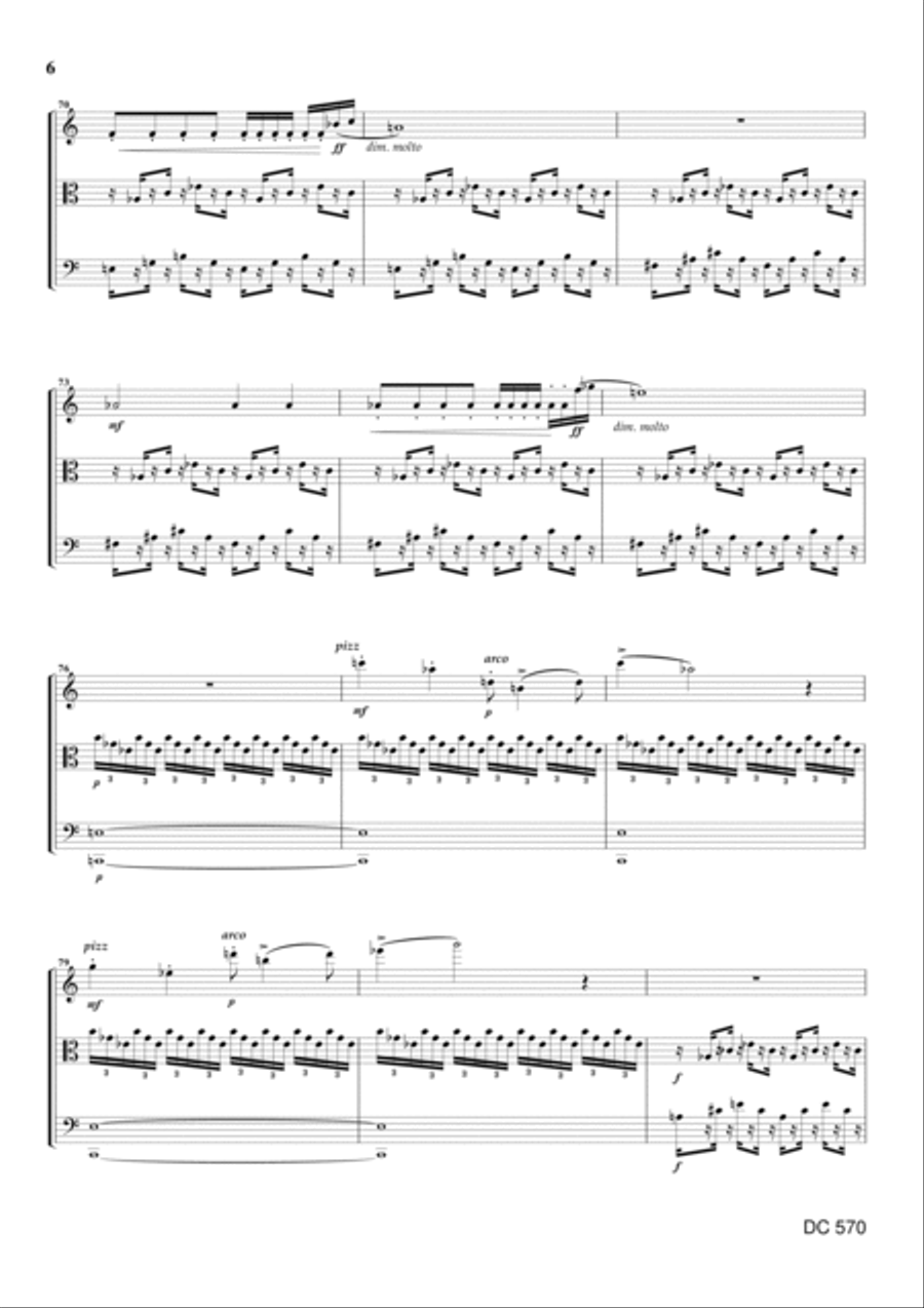 Bohemian Rondo for string trio String Trio scores gallery preview page 6
