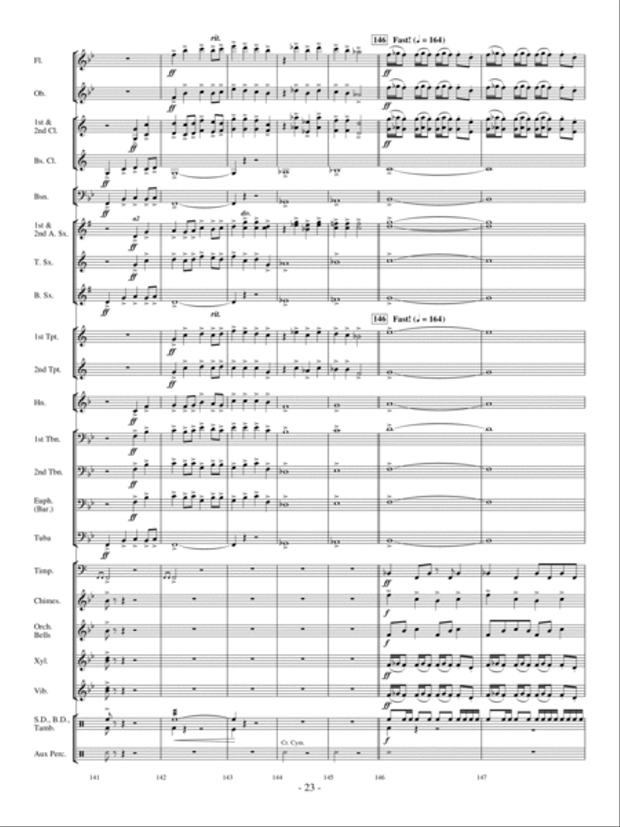 Andromeda Concert Band scores gallery preview page 22