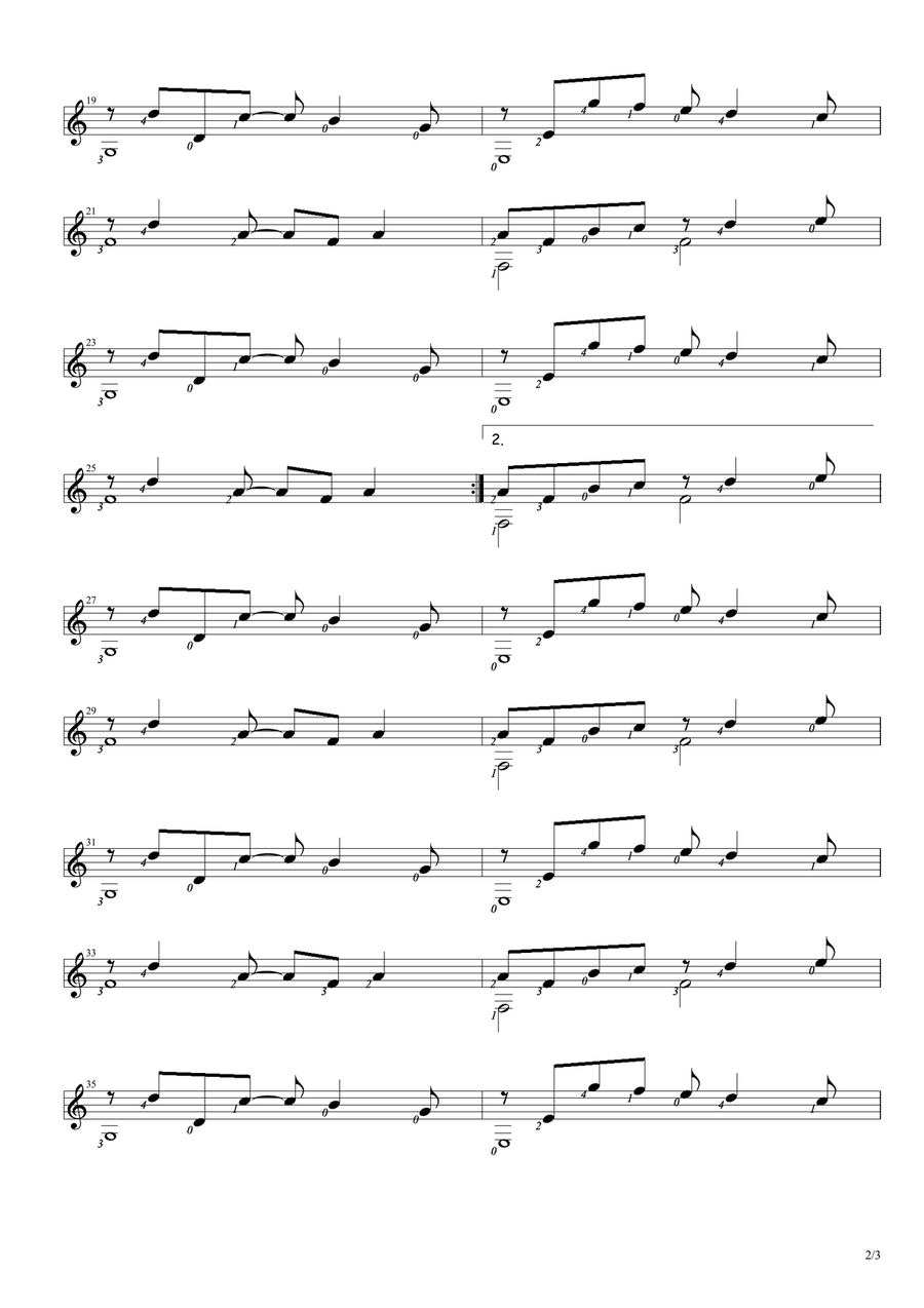 Bizarre Love Triangle Guitar Solo scores gallery preview page 2