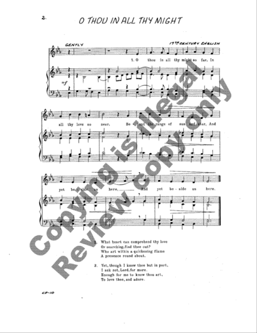 Four Hymns Unison Choir scores gallery preview page 7