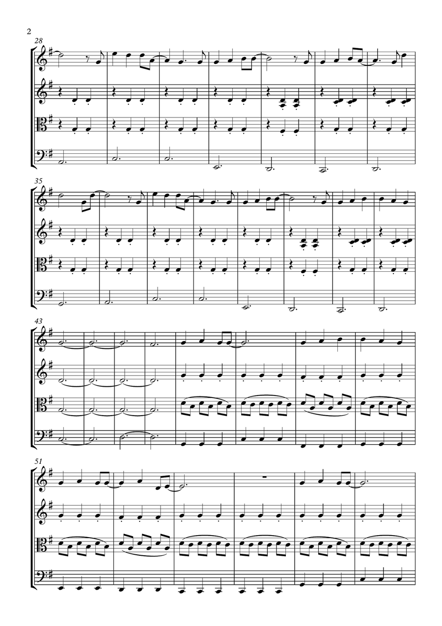 You And Me String Quartet scores gallery preview page 2