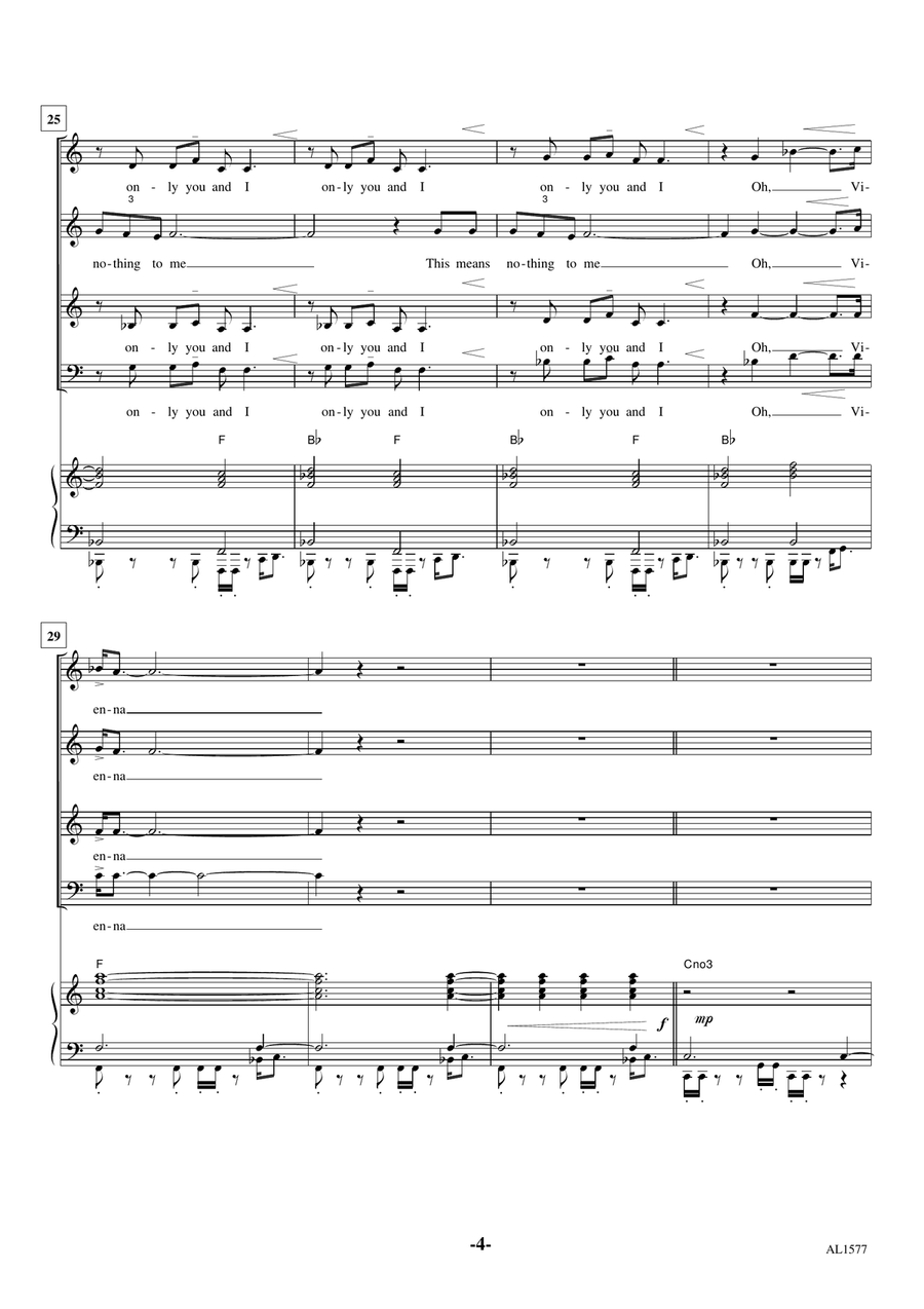 Vienna Vienna 4-Part scores gallery preview page 4