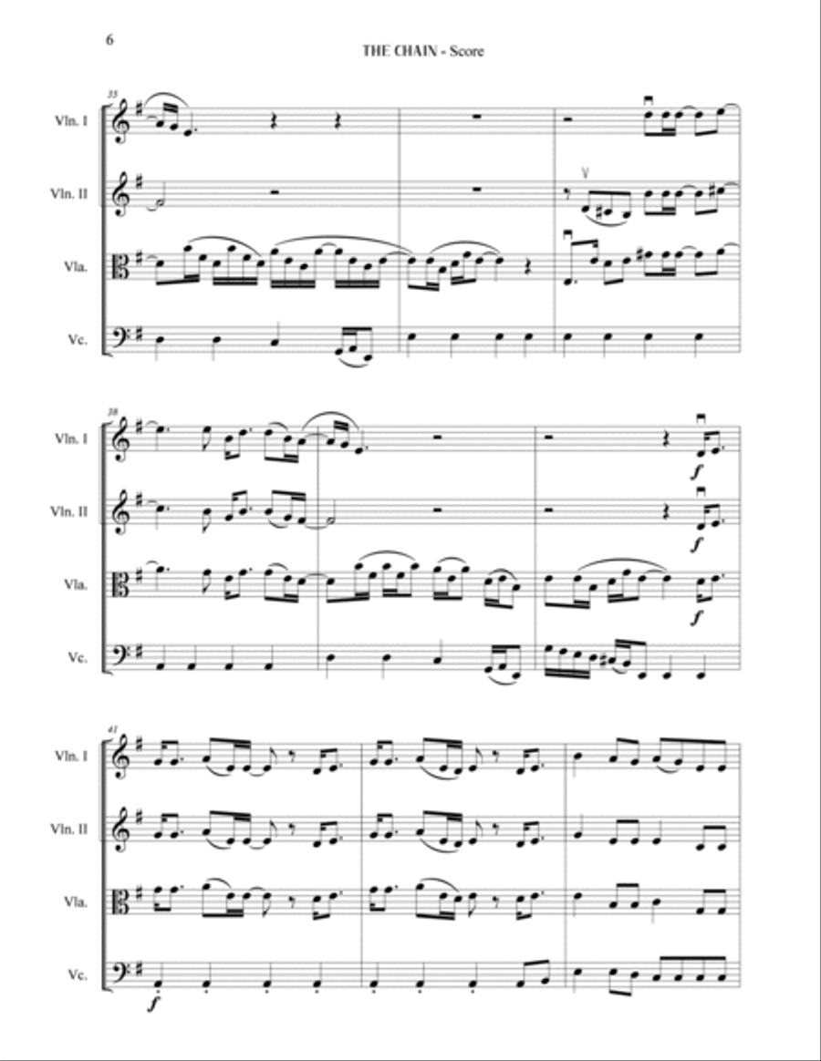 The Chain String Quartet scores gallery preview page 6
