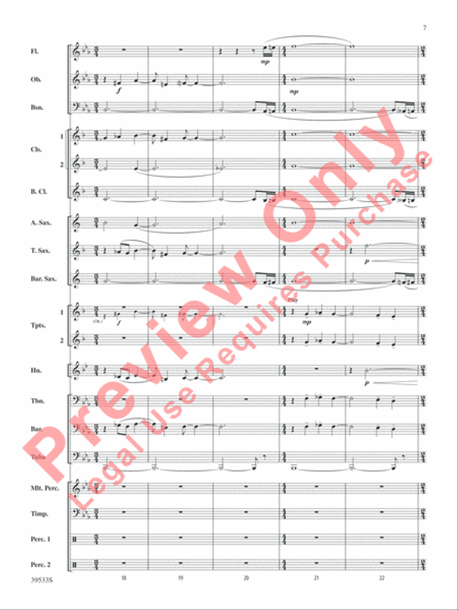 Dark Shadows (from the Original Motion Picture Soundtrack) Concert Band scores gallery preview page 8