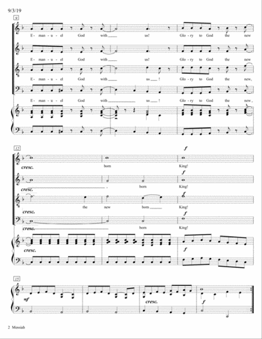 Messiah Messiah Small Ensemble scores gallery preview page 2
