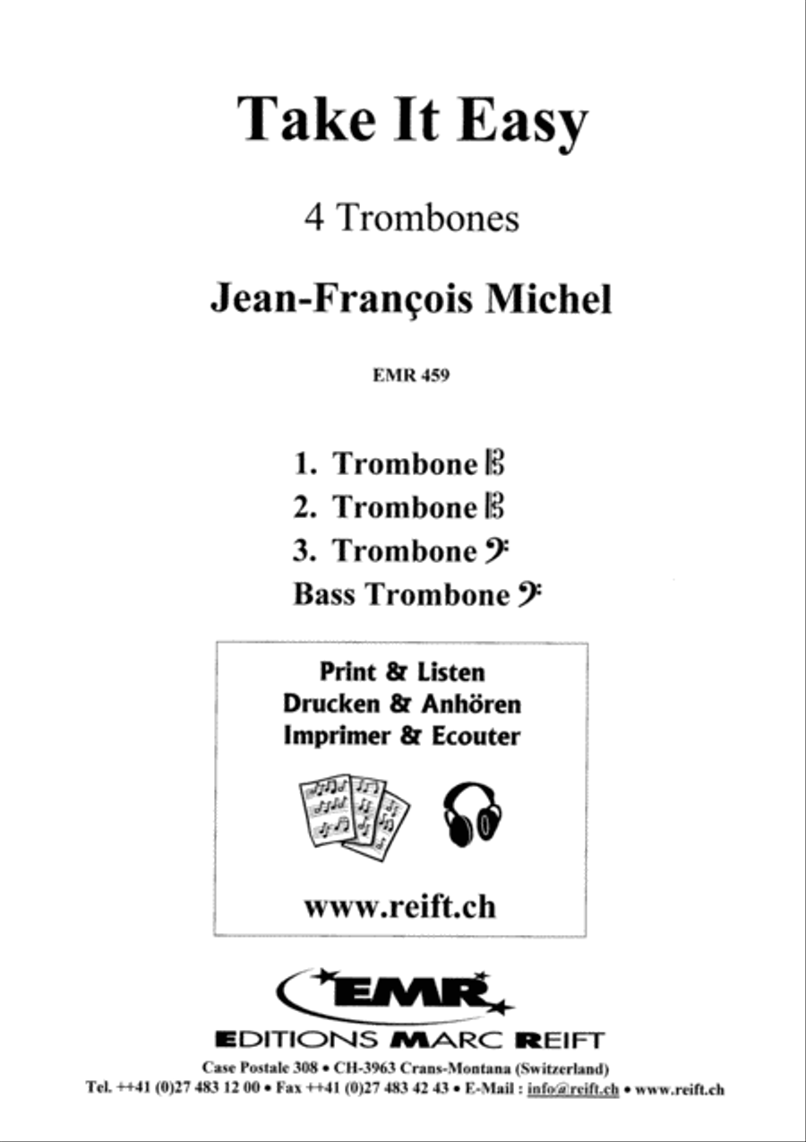 Take it Easy Trombone Quartet scores gallery preview page 2