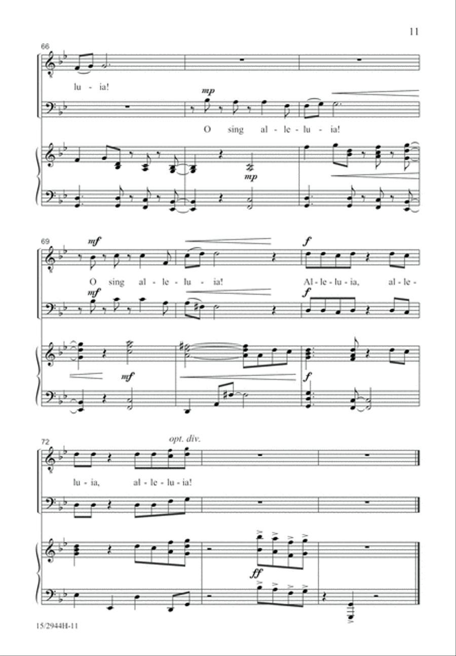 A Festive Alleluia TB scores gallery preview page 11