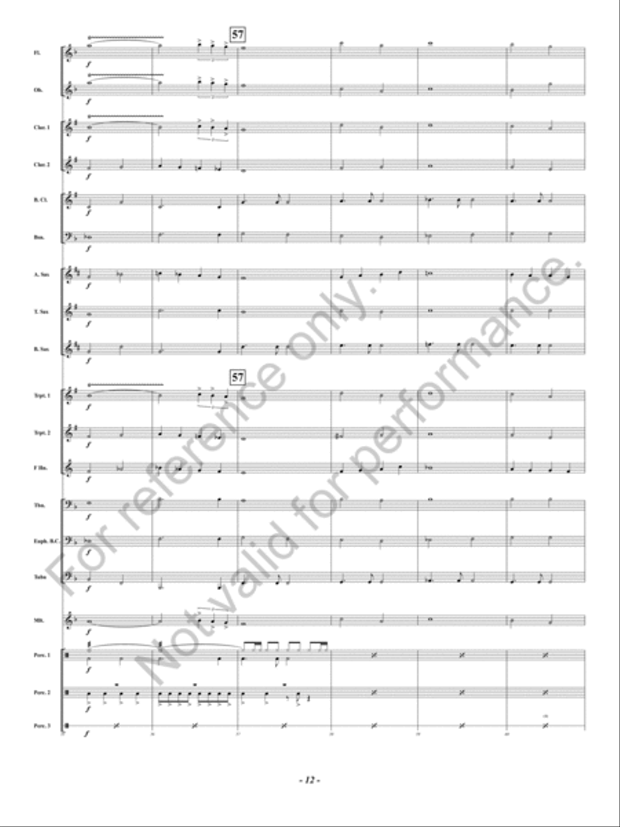 Noche de Paz Noche de Paz Concert Band scores gallery preview page 13
