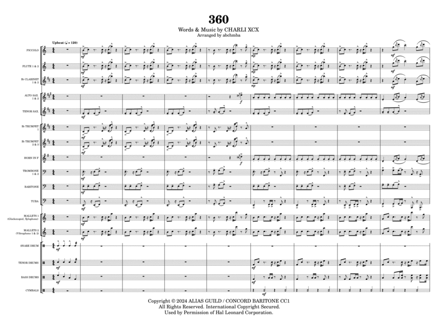 360 Marching Band scores gallery preview page 1