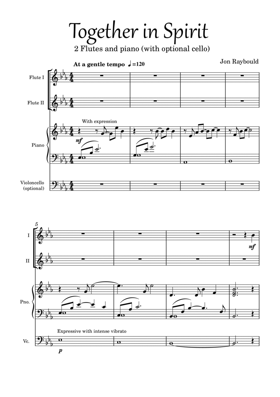 Together in Spirit Flute Solo scores gallery preview page 1
