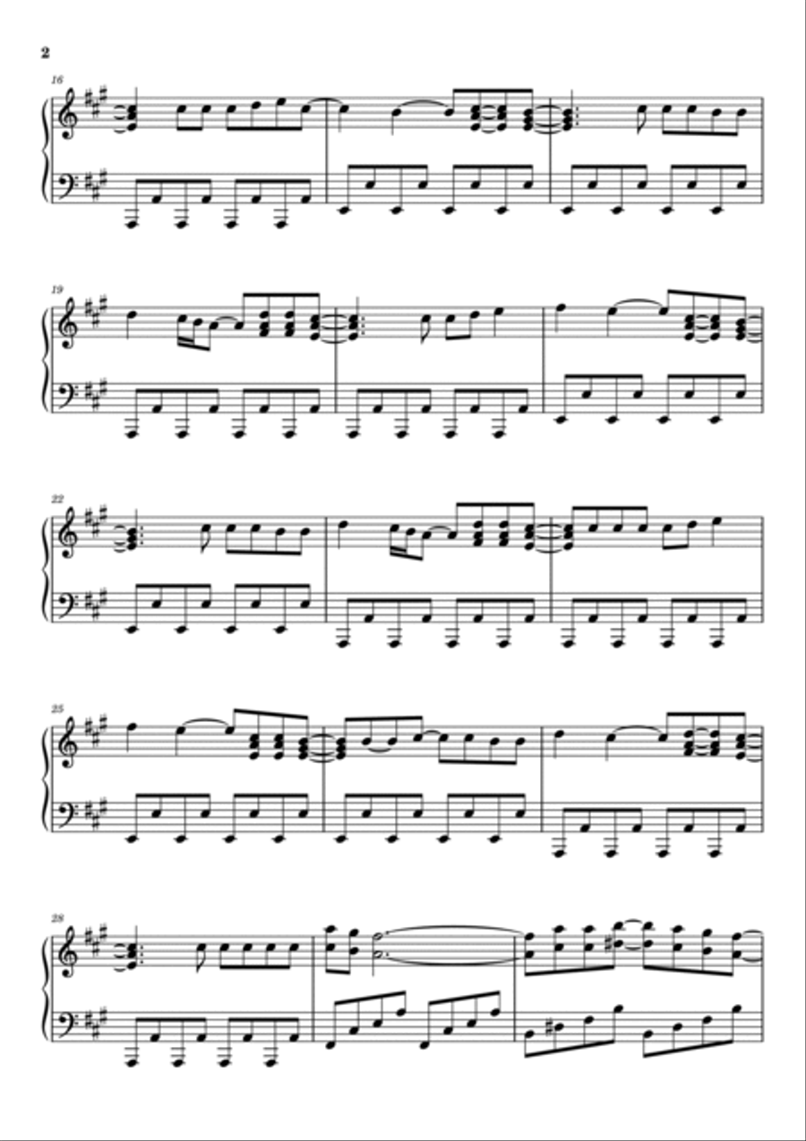 Gloria Piano Solo scores gallery preview page 2