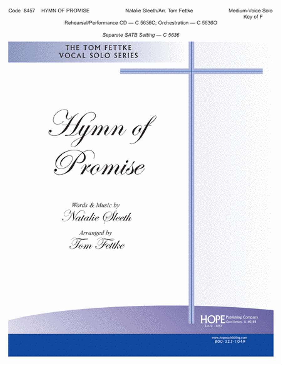 Hymn of Promise Choir scores gallery preview page 1