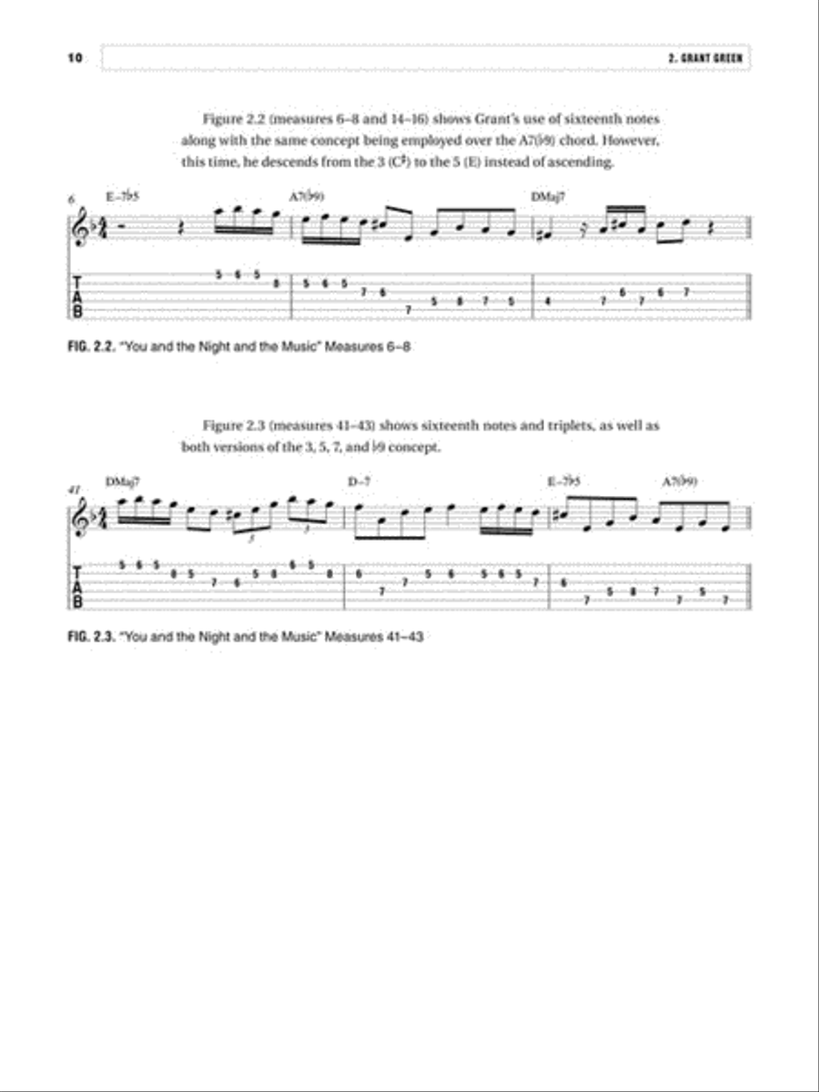 Bebop Guitar Solos Electric Guitar scores gallery preview page 4