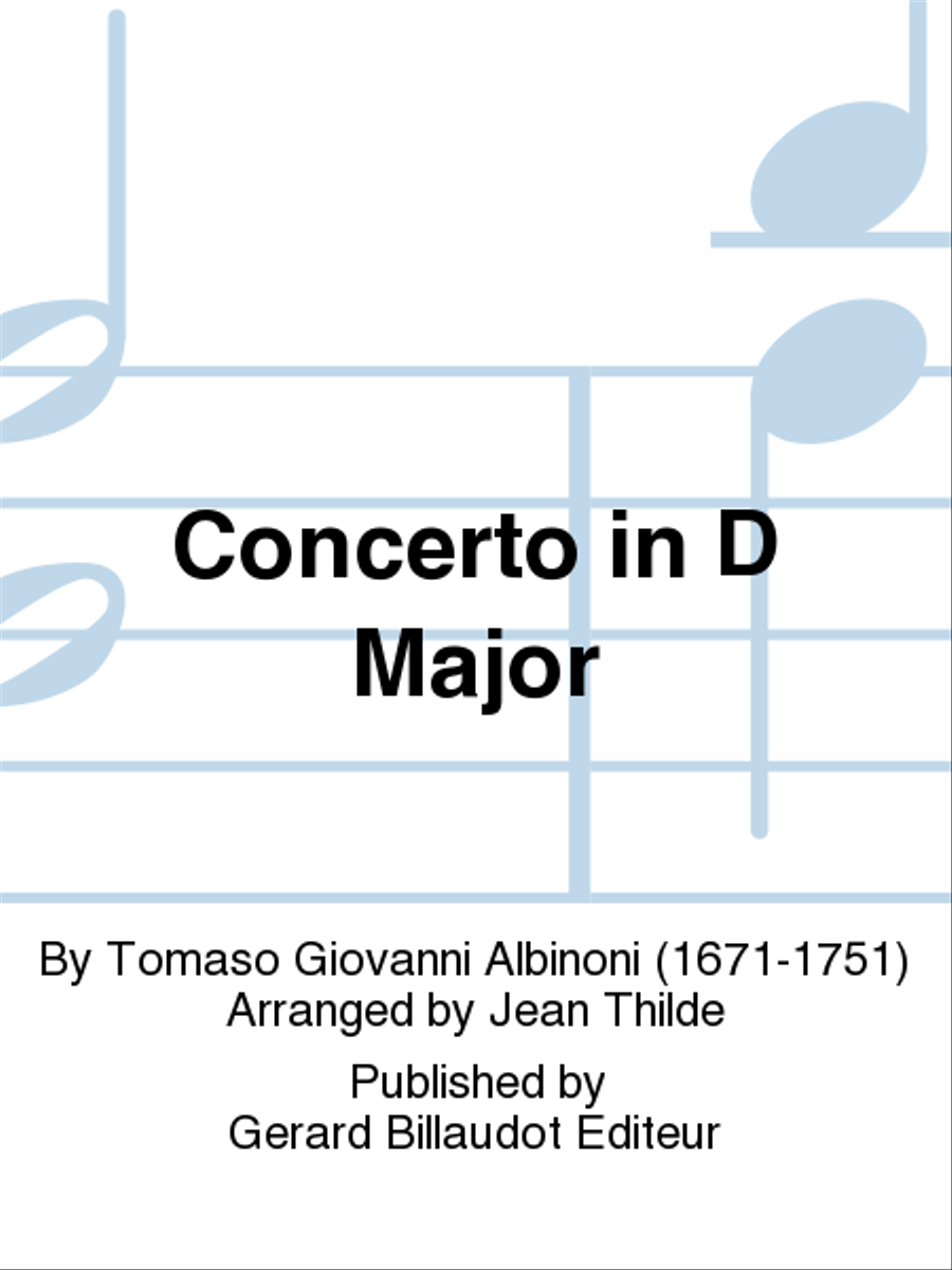 Concerto in D Major Chamber Music scores gallery preview page 1