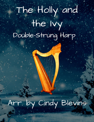 Book cover for The Holly and the Ivy, for Double-Strung Harp