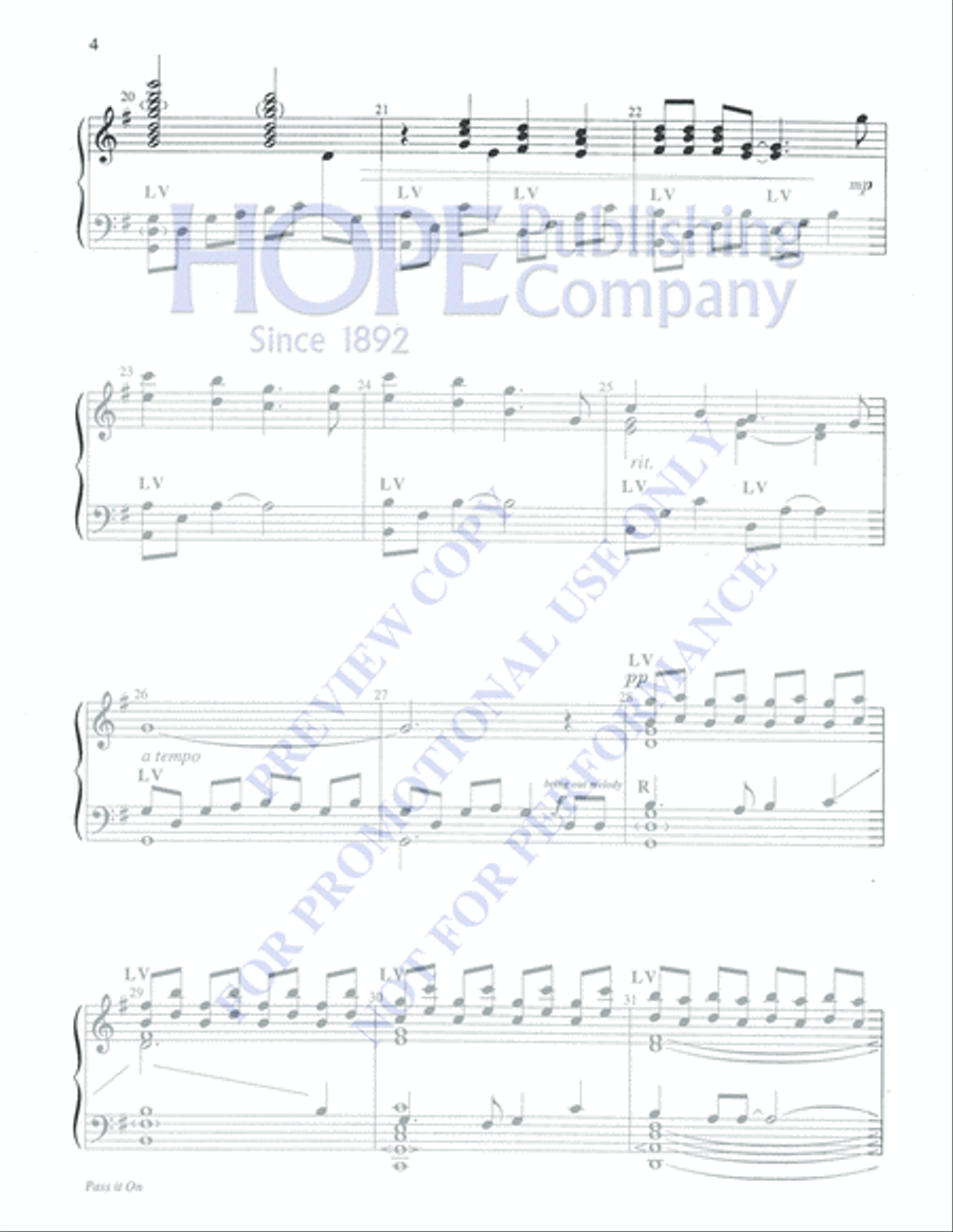Pass It On 5-Octaves scores gallery preview page 4