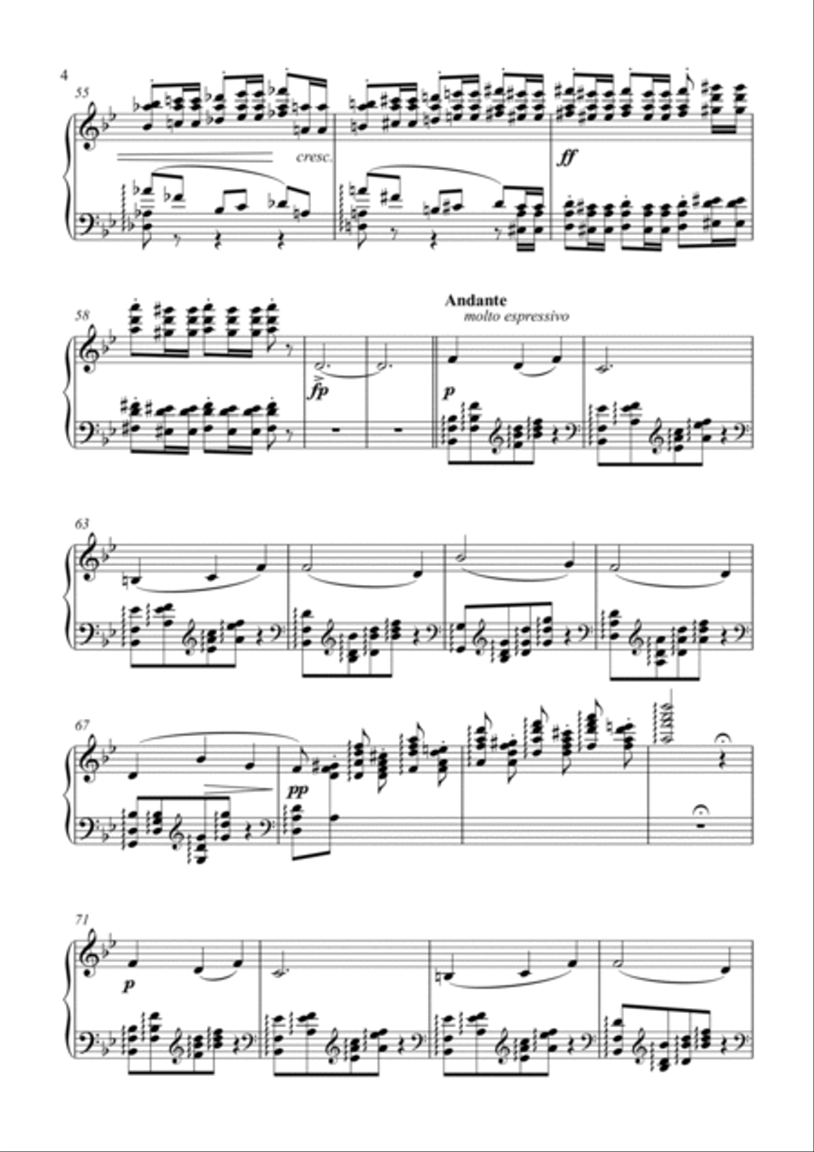 Tchaikovsky-Capriccio Op.8(Piano) Piano Solo scores gallery preview page 5