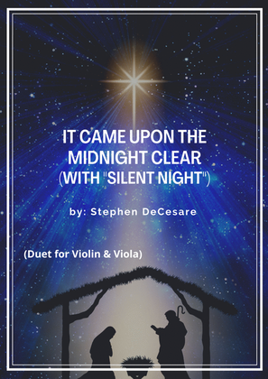 Book cover for It Came Upon The Midnight Clear (with "Silent Night") (Duet for Violin and Viola)
