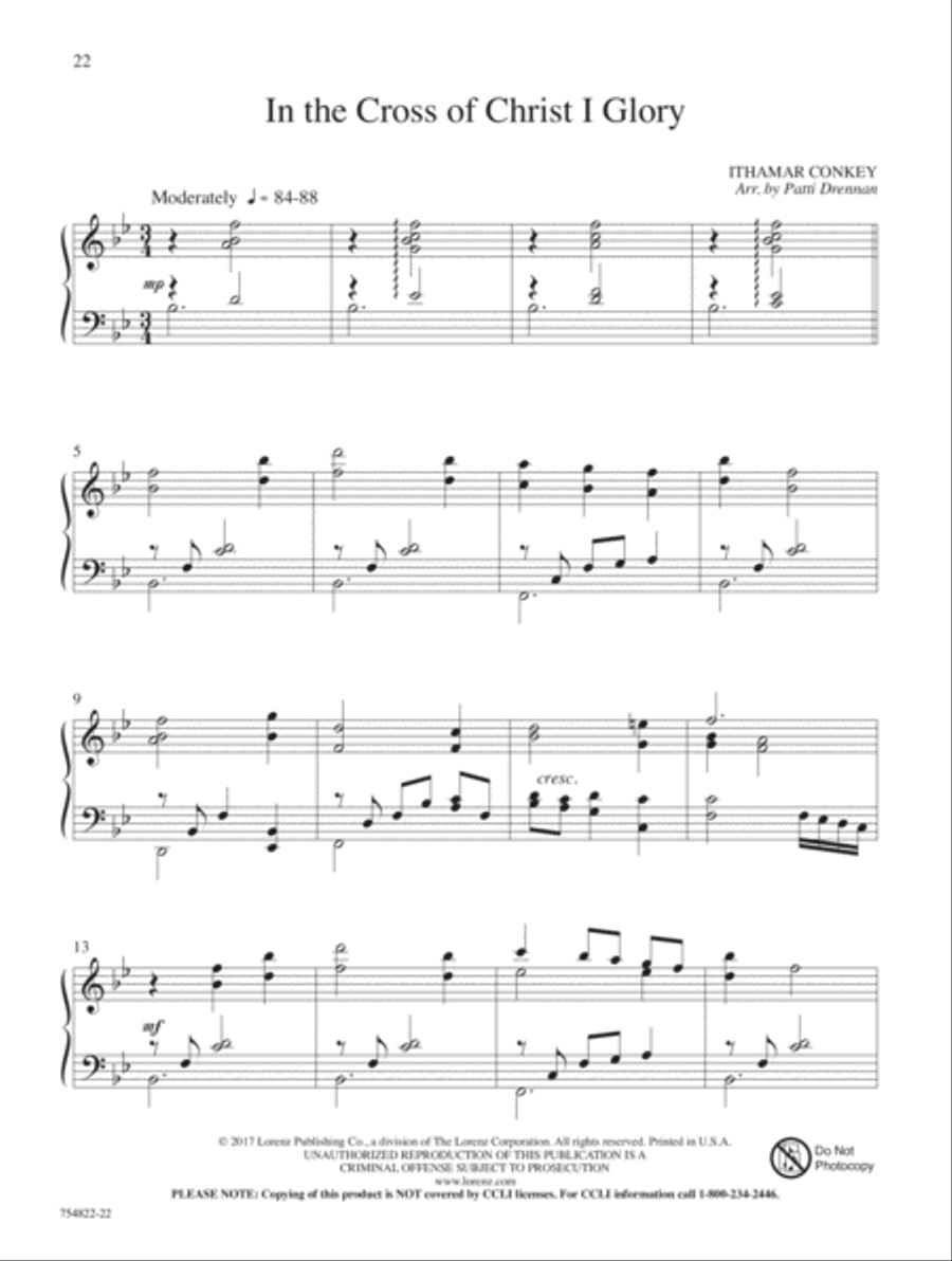 The Prince of Glory Piano Solo scores gallery preview page 6