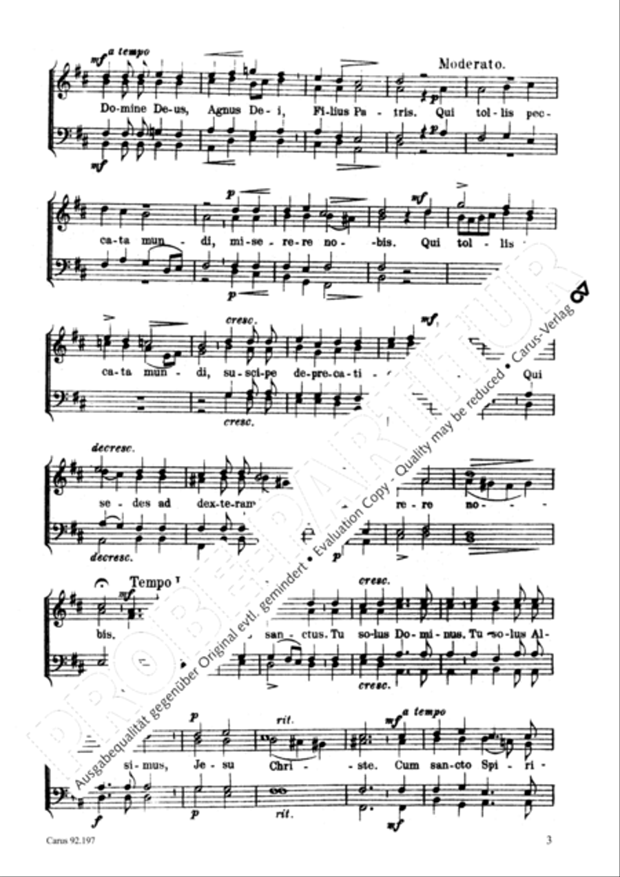 Messe zur Ehren der hl. Cacilia TTBB scores gallery preview page 4